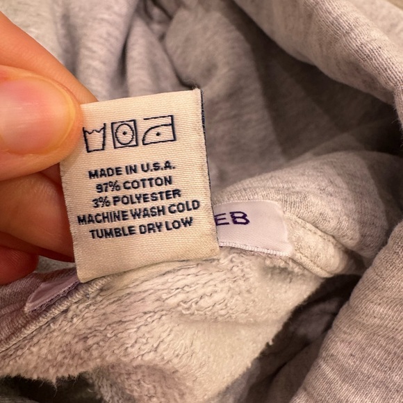 SPORTY & RICH New Health Melange Hoodie Heather Gray Ocean Size XS VGUC - Picture 6 of 8